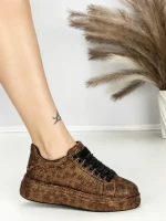 Sneakers Dama 6WL1 BROWN-LEOPARD | MEI