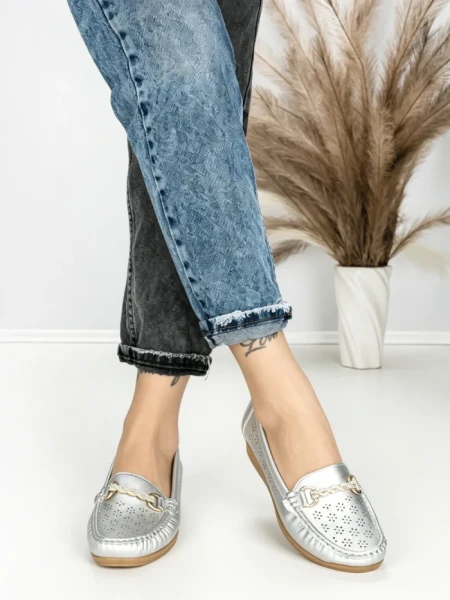 Pantofi Casual Dama JM079 PLATA | ANNALISE