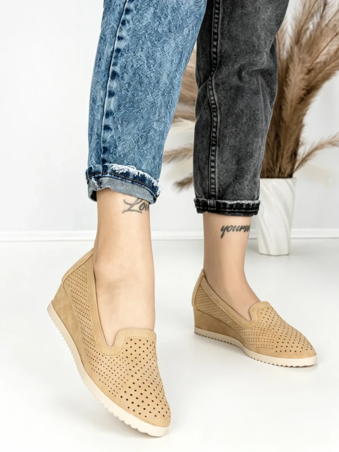 Pantofi cu Platforma JM220J CAMEL | ANNALISE