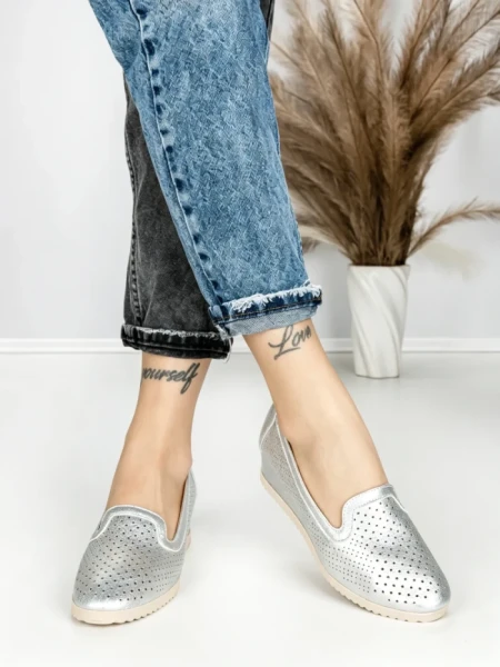 Pantofi cu Platforma JM220J PLATA | ANNALISE