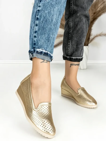 Pantofi cu Platforma JM220J ORO | ANNALISE