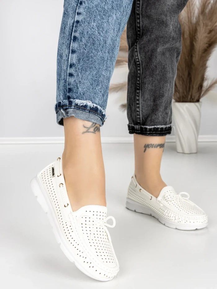Pantofi Casual Dama JM153Q BLANCO | ANNALISE