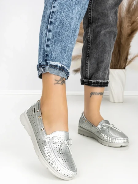Pantofi Casual Dama JM153Q PLATA | ANNALISE