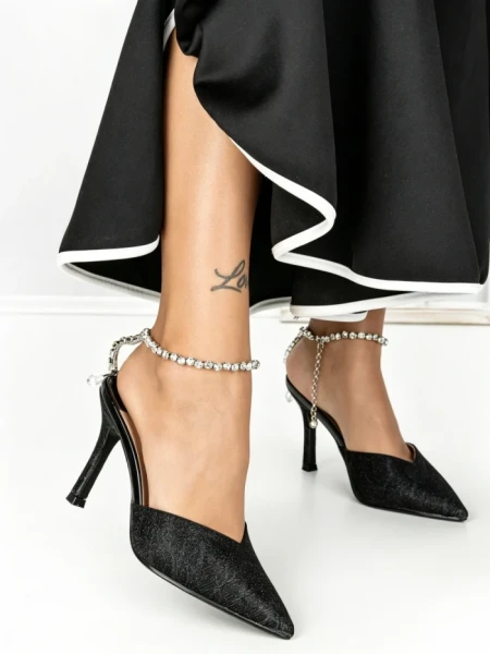 Pantofi Stiletto K712 BLACK | ABLOOM
