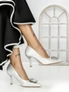 Pantofi Stiletto A7847-1 SILVER | ABLOOM