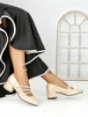 Pantofi cu Toc mic 77-557 BEIGE | CM