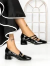 Pantofi cu Toc mic 77-557 BLACK | CM