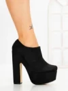 Botine cu Toc Gros 6716N NEGRO | STEPS HIGHER