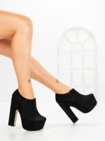 Botine cu Toc Gros 6716N NEGRO | STEPS HIGHER