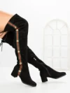 Cizme Dama cu Toc HFN-6128 BLACK | ANNALISE