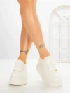 Pantofi Sport Dama cu Platforma 8668-16 WHITE | MEI