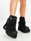 Ghete Dama cu Platforma 8796-16S BLACK | MEI