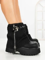 Ghete Dama cu Platforma 8796-16S BLACK | MEI