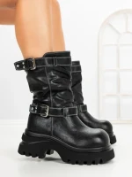 Ghete Dama cu Platforma 1899-18S BLACK | MEI