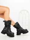 Ghete Dama cu Platforma 1899-18S BLACK | MEI