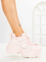 Pantofi Sport Dama cu Platforma 6668-3 PINK | MEI