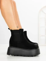 Ghete Dama cu Platforma 8556-2 BLACK | MEI