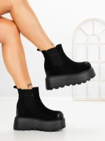 Ghete Dama cu Platforma 8556-2 BLACK | MEI