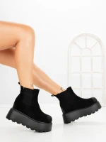 Ghete Dama cu Platforma 8556-2 BLACK | MEI
