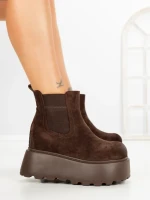 Ghete Dama cu Platforma 8556-2 BROWN | MEI