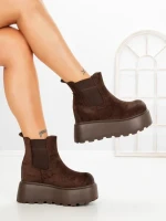 Ghete Dama cu Platforma 8556-2 BROWN | MEI