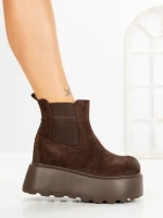 Ghete Dama cu Platforma 8556-2 BROWN | MEI
