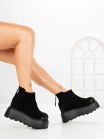 Ghete Dama cu Platforma 8556-3 BLACK | MEI