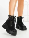 Ghete Dama cu Platforma 8501-3 BLACK | MEI