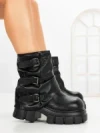 Ghete Dama cu Platforma 9566-21S BLACK | MEI
