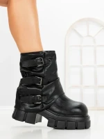 Ghete Dama cu Platforma 9566-21S BLACK | MEI