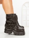 Ghete Dama cu Platforma 9566-21S BROWN | MEI