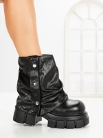 Ghete Dama cu Platforma 9566-29S BLACK | MEI
