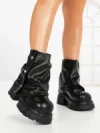 Ghete Dama cu Platforma 9566-29S BLACK | MEI