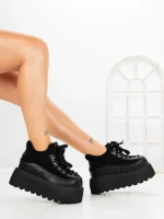 Ghete Dama cu Platforma 9018-1S BLACK | MEI