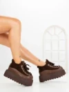 Ghete Dama cu Platforma 9018-1S BROWN | MEI