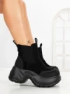Ghete Dama cu Platforma 7780-30C BLACK | MEI