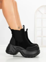 Ghete Dama cu Platforma 7780-30C BLACK | MEI