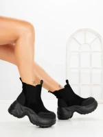 Ghete Dama cu Platforma 7780-30C BLACK | MEI