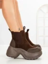 Ghete Dama cu Platforma 7780-30C BROWN | MEI