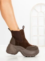 Ghete Dama cu Platforma 7780-30C BROWN | MEI