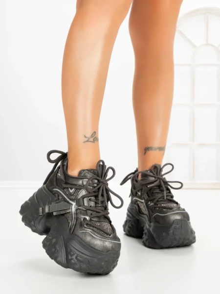 Pantofi Sport Dama cu Platforma 6166-273 GUN | MEI