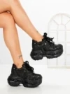Pantofi Sport Dama cu Platforma 7917-116 BLACK | MEI