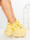 Pantofi Sport Dama cu Platforma 7917-116 YELLOW | MEI