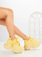 Pantofi Sport Dama cu Platforma 7917-116 YELLOW | MEI