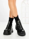 Ghete Dama cu Platforma 8502-1 BLACK | MEI