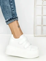 Pantofi Sport Dama cu Platforma 3621-5 WHITE | MEI