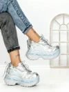 Pantofi Sport Dama cu Platforma 7917-129 BLUE | MEI