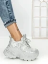 Pantofi Sport Dama cu Platforma 3605-8 GREY | MEI