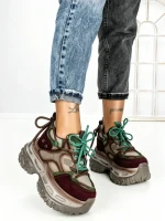 Pantofi Sport Dama cu Platforma 7917-106 PURPLE | MEI