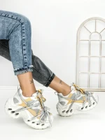 Pantofi Sport Dama cu Platforma 3616 YELLOW | MEI